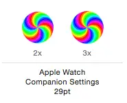 Apple Watch companion icons set