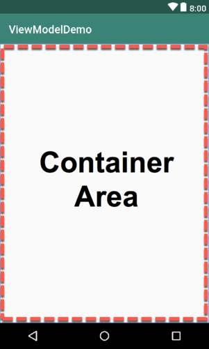 Android studio view model container area.png