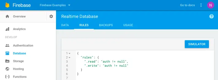 Firebase database example rules.png