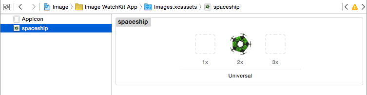 A WatchKit image set