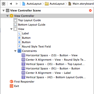 Xcode 6 auto layout problems.png
