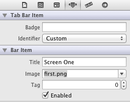 Configuring the Image on a Tab Bar Item
