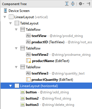 Android studio tablelayout tree 4 1.4.png