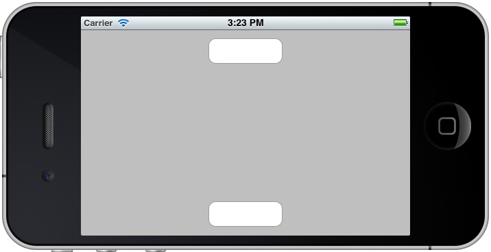 iPhone iOS 5 autosizing example running