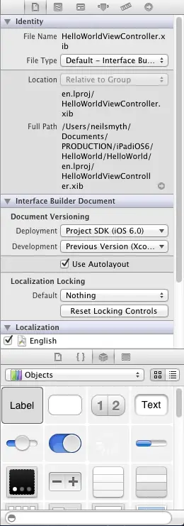 The Xcode interface builder identity panel