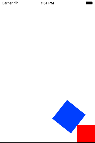 An iOS 10 UIKit Dynamics Anchor Point in action