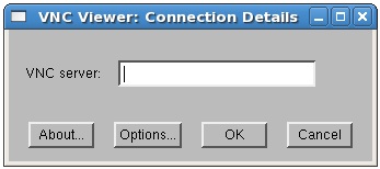 VNC viewer on CentOS prompting for connection details