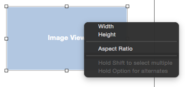Setting aspect ratio constraints in Xcode