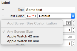 Adding a screen size attribute setting
