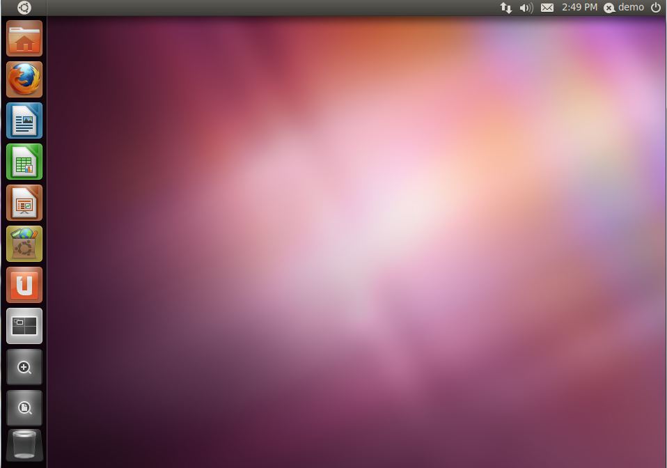 The Ubuntu 11.04 Unity desktop