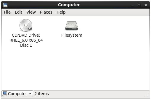 The RHEL 6Computer browser
