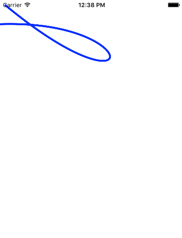 An iOS Core Graphics Cubic Bézier Curve