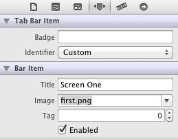 Assigning an image to a tab bar item