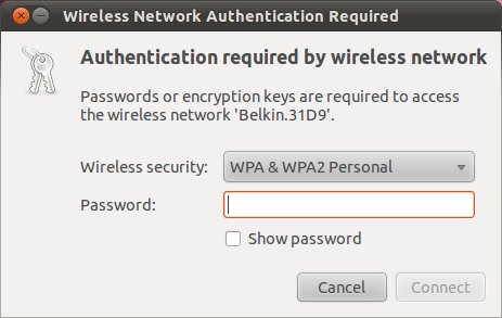 Ubuntu 10.10 WiFi authentication dialog