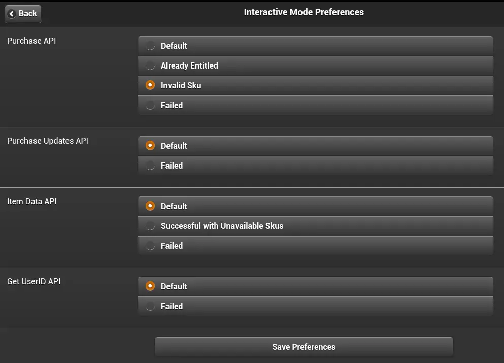 Configuring SDK tester options