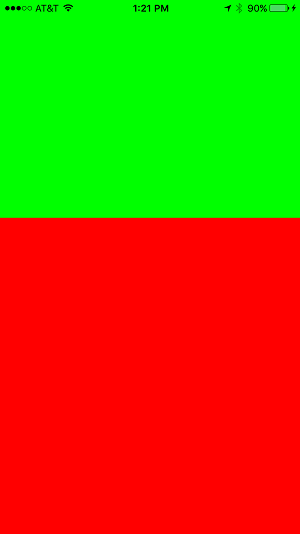 The iOS touch force example app running