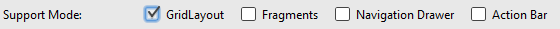 Enabling GridLayout support mode for an Android Studio project
