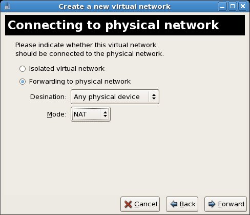 Configuring Xen virtual networking forwarding
