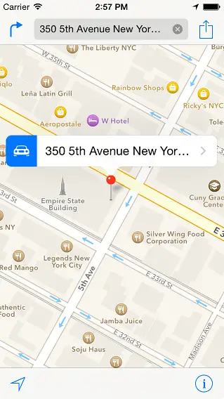 Ios 8 map item running.png