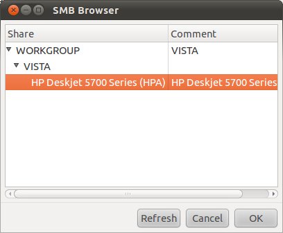 Browsing for a Windows printer from Ubuntu 10.10