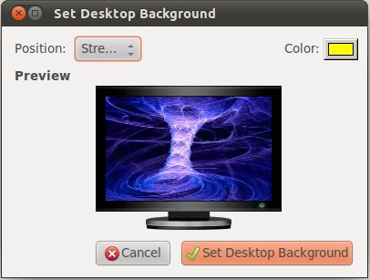 Selecting a web image as the Ubuntu 11.04 Unity desktop background