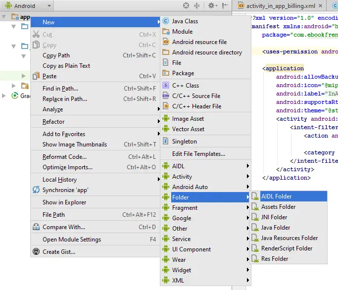 Android studio new aidl folder 1.4.png