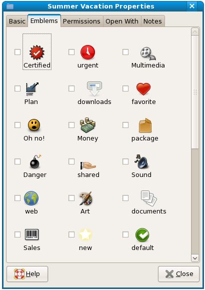 Adding Emblems to Folders