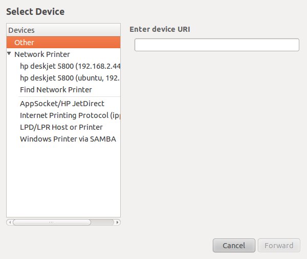 Ubuntu 10.10 Network Printers
