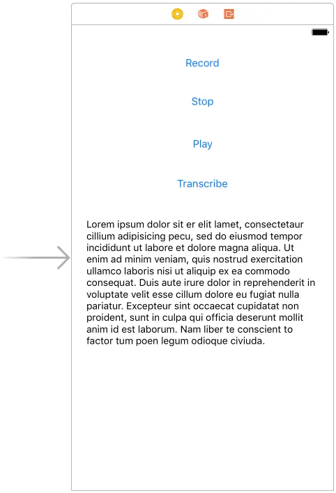 iOS 10 Speech recognition tutorial UI