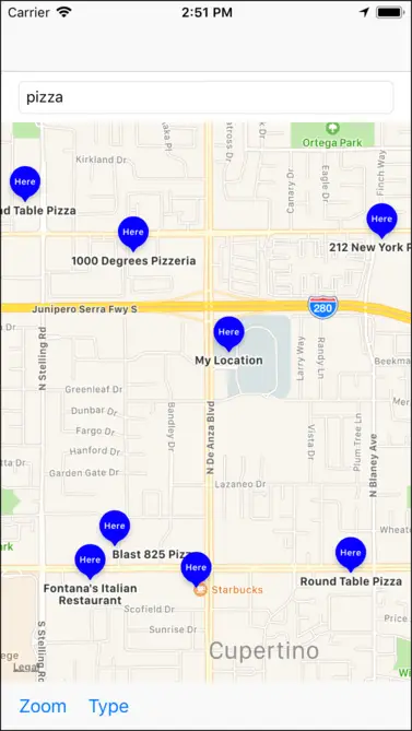 Ios 11 map sample blue markers.png