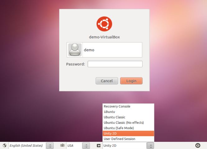 Changing the Ubuntu 11.04 desktop session to Unity 2D