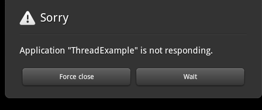 Android Kindle Fire application not responding message