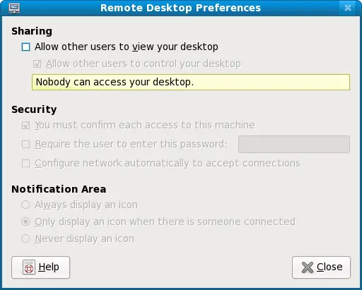 Configuring Fedora Remote Desktop Access