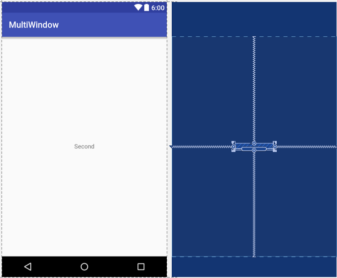 Android Studio multi-window example UI