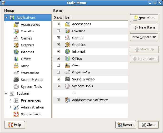 Editing GNOME Desktop Menus