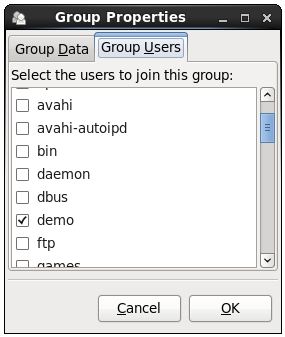 RHEL 6 group properties