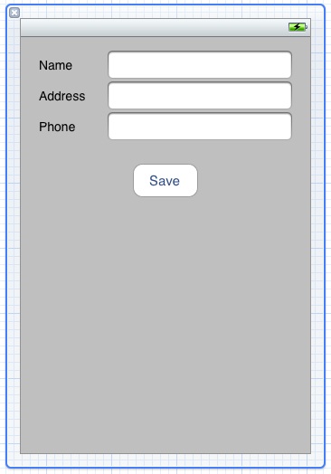 The user interface design of an example iPhone iOS 5 archiving application
