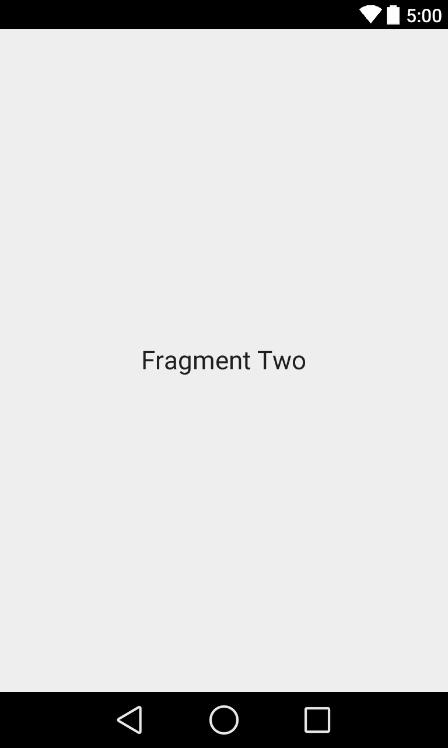 The second Fragment UI layout in Android Studio Designer