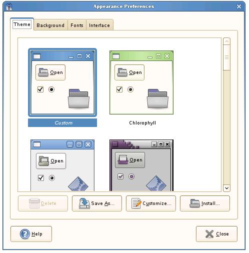 The openSUSE Desktop Theme Screen
