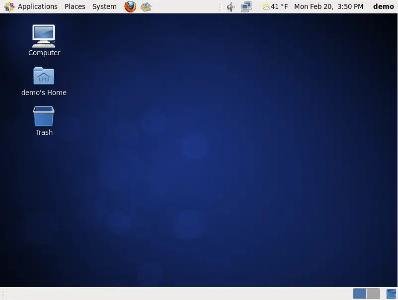The CentOS 6 GNOME Desktop