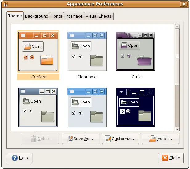 The Ubuntu Desktop Theme Screen