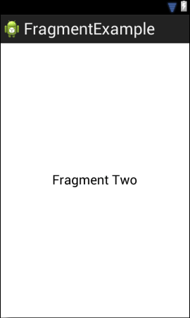 The UI for the second Fragment