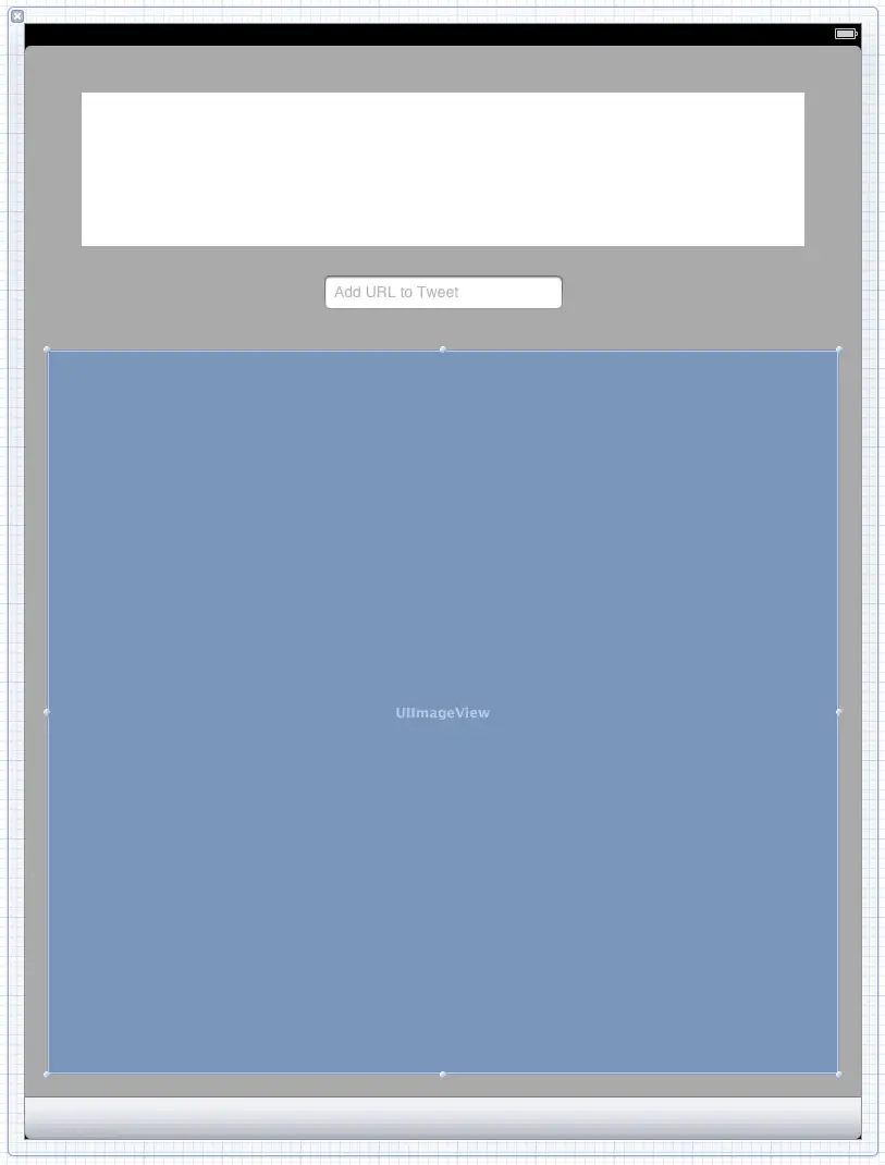 The user interface of an example iOS 5 iPad Twitter App