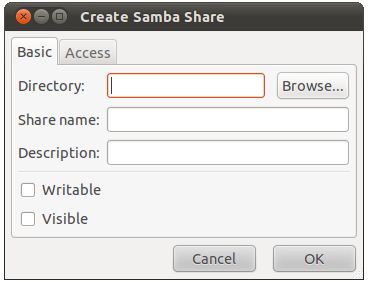 Creating a new Ubuntu 11.04 Samba share