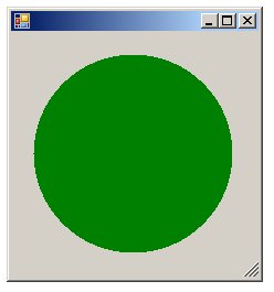 A filled ellipse drawn using Windows PowerShell and GDI+
