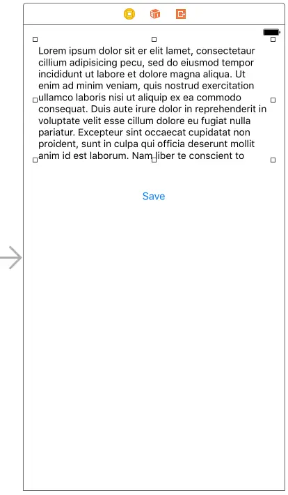 The UI for an example UIDocument based file handling iOS app