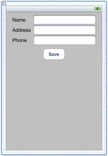 The archive example UI in Xcode 4