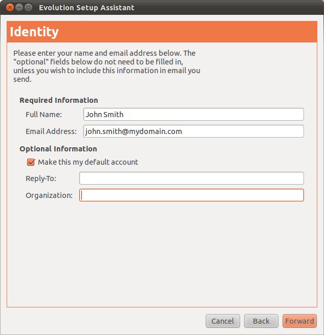 Configuring email identity