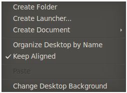 The Ubuntu GNOME desktop menu