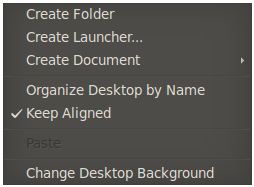 The Ubuntu GNOME desktop menu